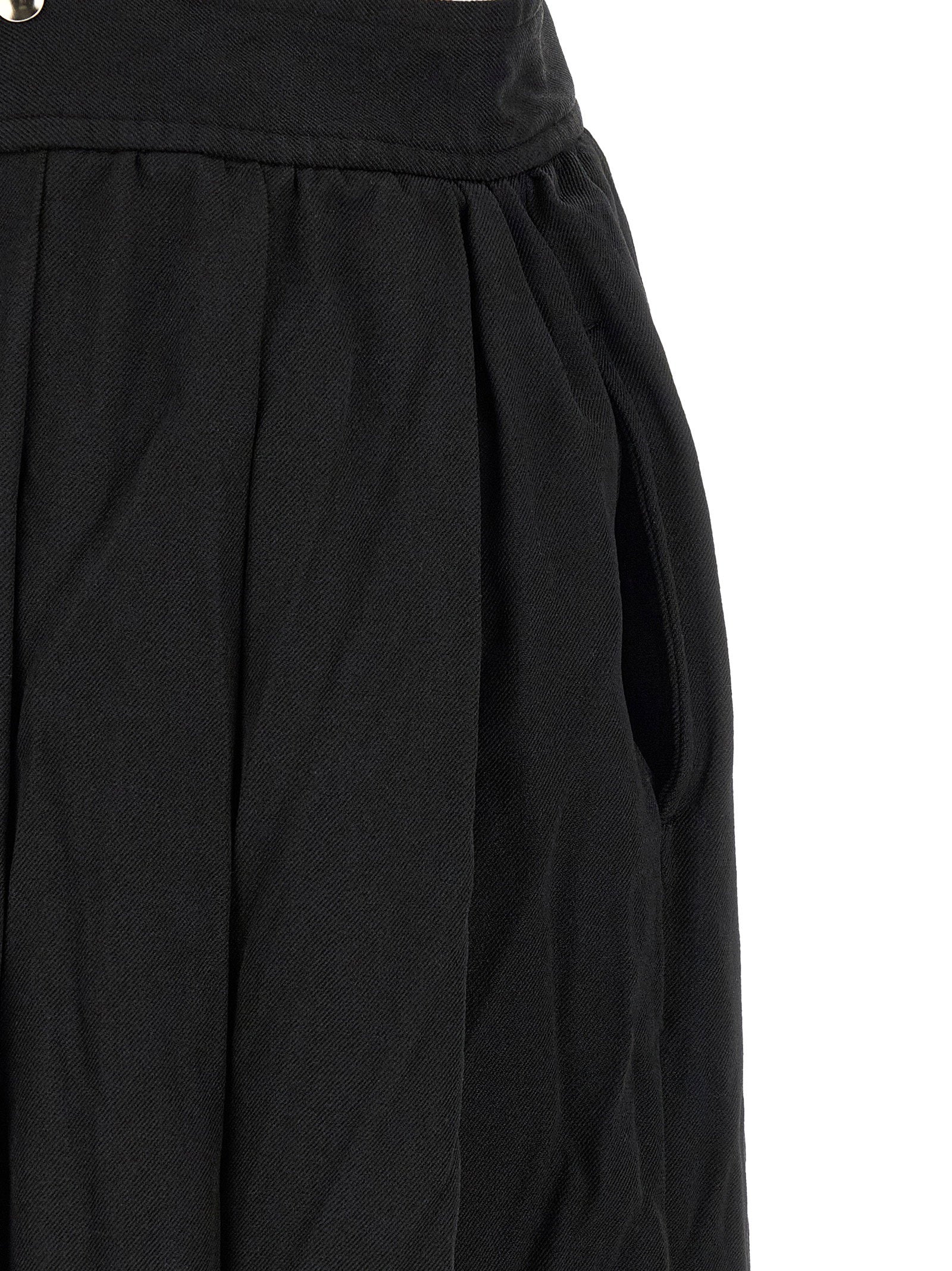 Comme Des Garcons Black Suspender Skirt