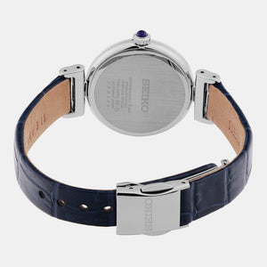 Dress Women Quartz White Dial Analog Leather Watch SRZ545P1