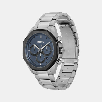 Cloud Men Quartz Blue Dial Chronograph Stainless Steel Watch 1514015