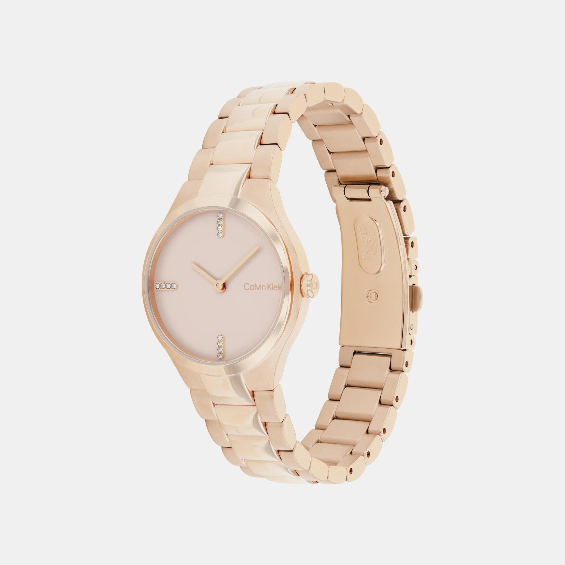 Admire Women Quartz Gold Dial Analog Stainless Steel Watch 25200334