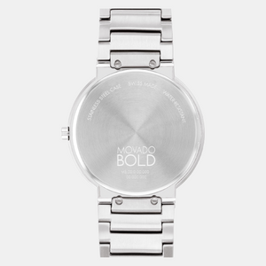 Bold Men Quartz Green Dial Analog Stainless Steel Watch 3601074