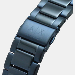 Hampton Men Quartz Blue Dial Chronograph Stainless Steel Watch AX2430