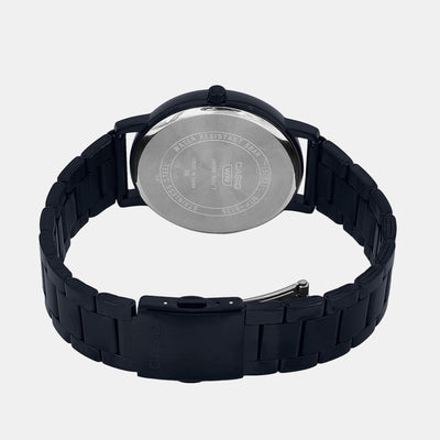 Enticer Men Quartz Black Dial Analog Stainless Steel Watch A2134