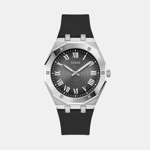 Asset Men Quartz Black Dial Analog Silicone Watch GW0663G1