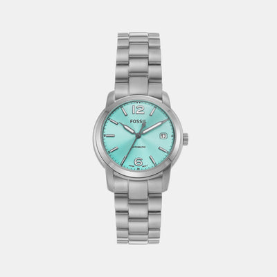 Heritage Women Automatic Blue Dial Analog Stainless Steel Watch ME3245