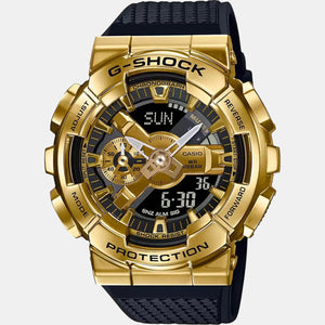 G-Shock Men Quartz Gold Dial Analog-Digital Resin Watch G1053