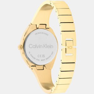 Charming Women Quartz Gold Dial Analog Stainless Steel Watch 25200235