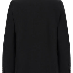 Comme Des Garcons Black Raw Cut Hem Blazer