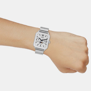 Enticer Men Quartz White Dial Chronograph Stainless Steel Watch A2183
