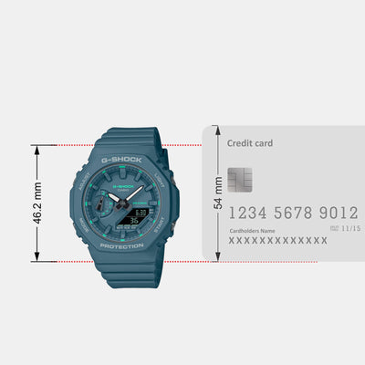 G-Shock Women Women Quartz Blue Dial Analog-Digital Resin Watch G1376