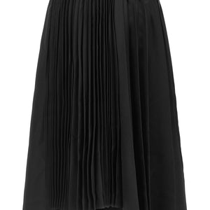 Comme Des Garcons Black Asymmetrical Pleated Skirt