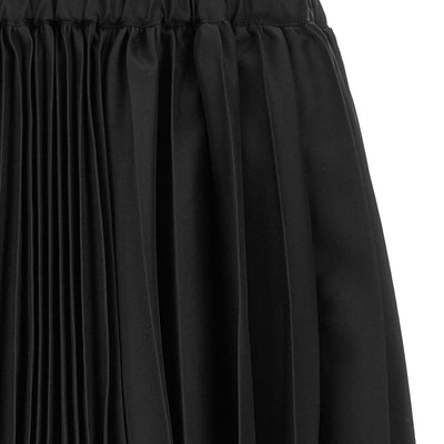 Comme Des Garcons Black Asymmetrical Pleated Skirt