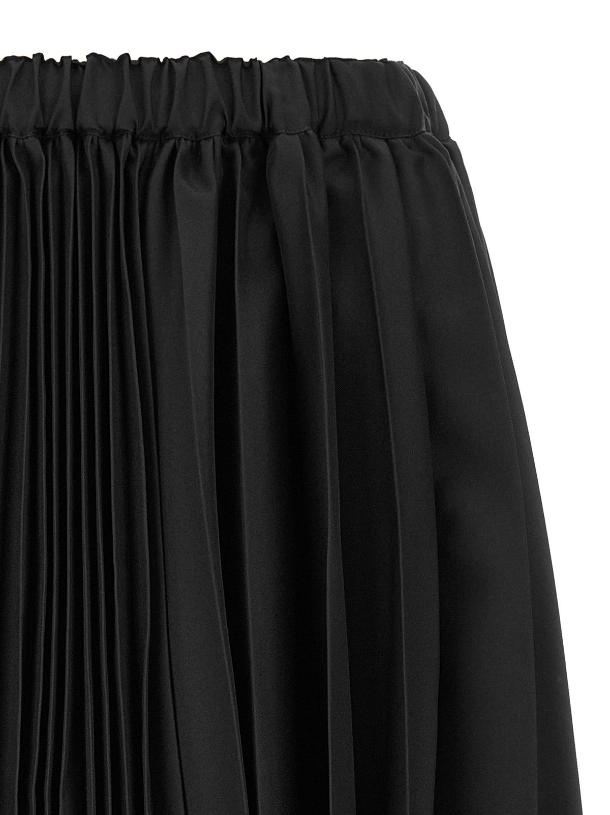 Comme Des Garcons Black Asymmetrical Pleated Skirt