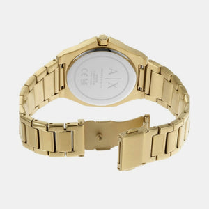 Andrea Women Quartz Gold Dial Analog Stainless Steel Watch AX4608