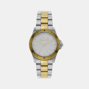 Everest Men Quartz Silver Dial Analog Stainless Steel Watch MK9141