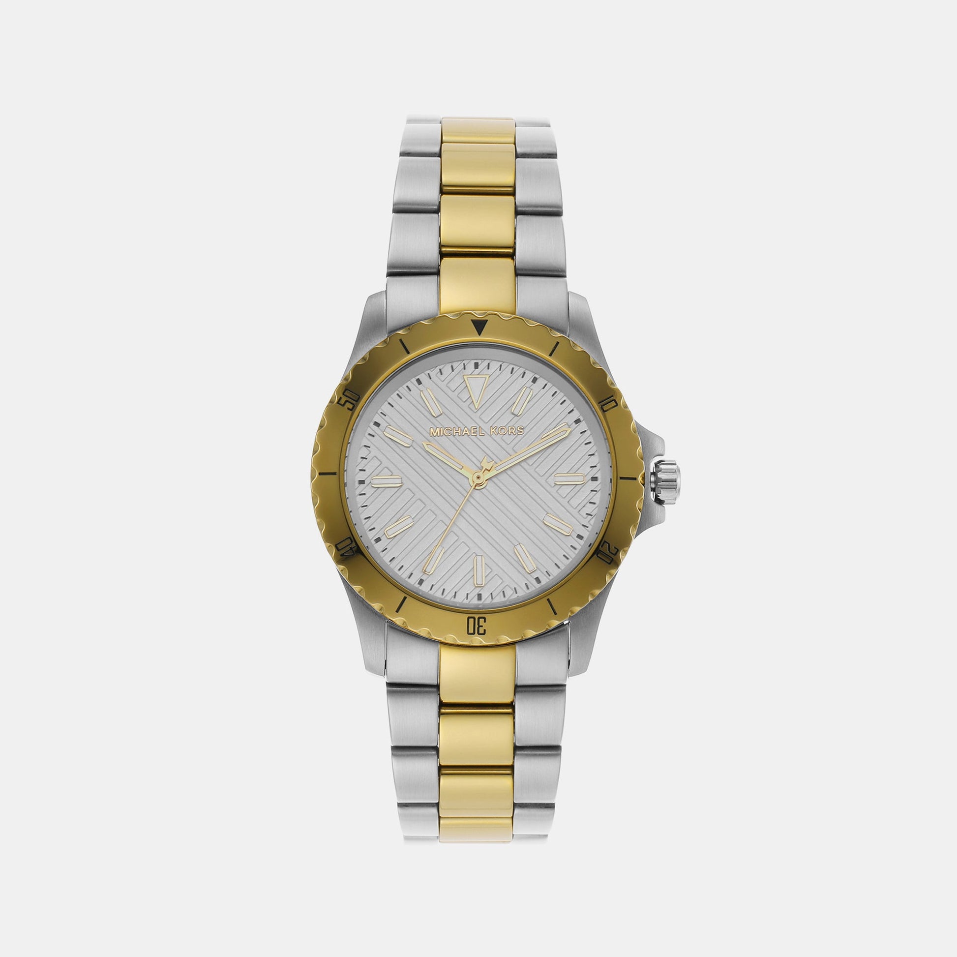 Everest Men Quartz Silver Dial Analog Stainless Steel Watch MK9141