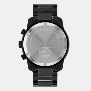 Bold Men Quartz Black Dial Chronograph Ceramic Watch 3601103