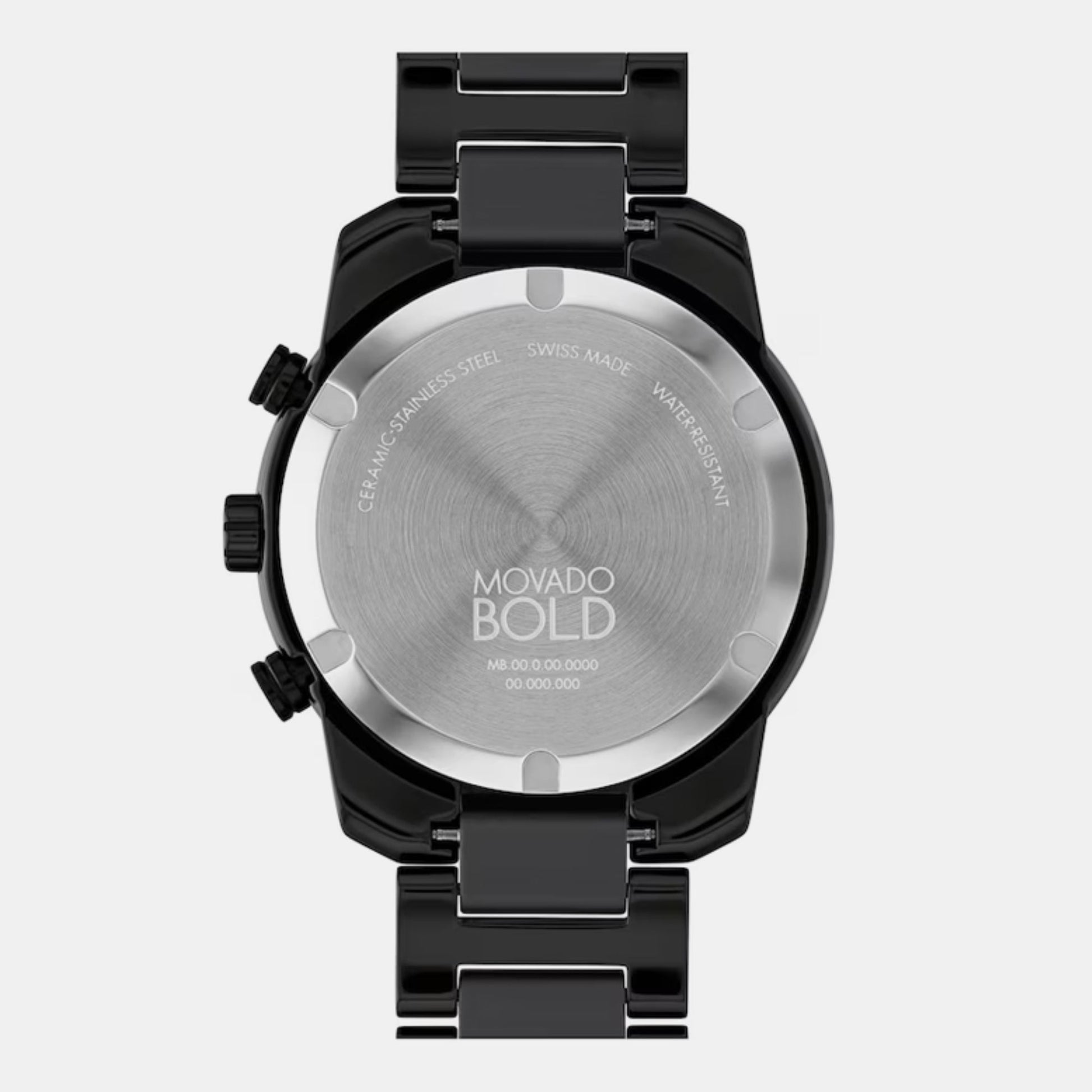 Bold Men Quartz Black Dial Chronograph Ceramic Watch 3601103