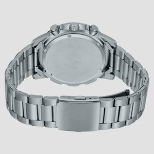 Enticer Men Quartz Black Dial Chronograph Stainless Steel Watch A1963