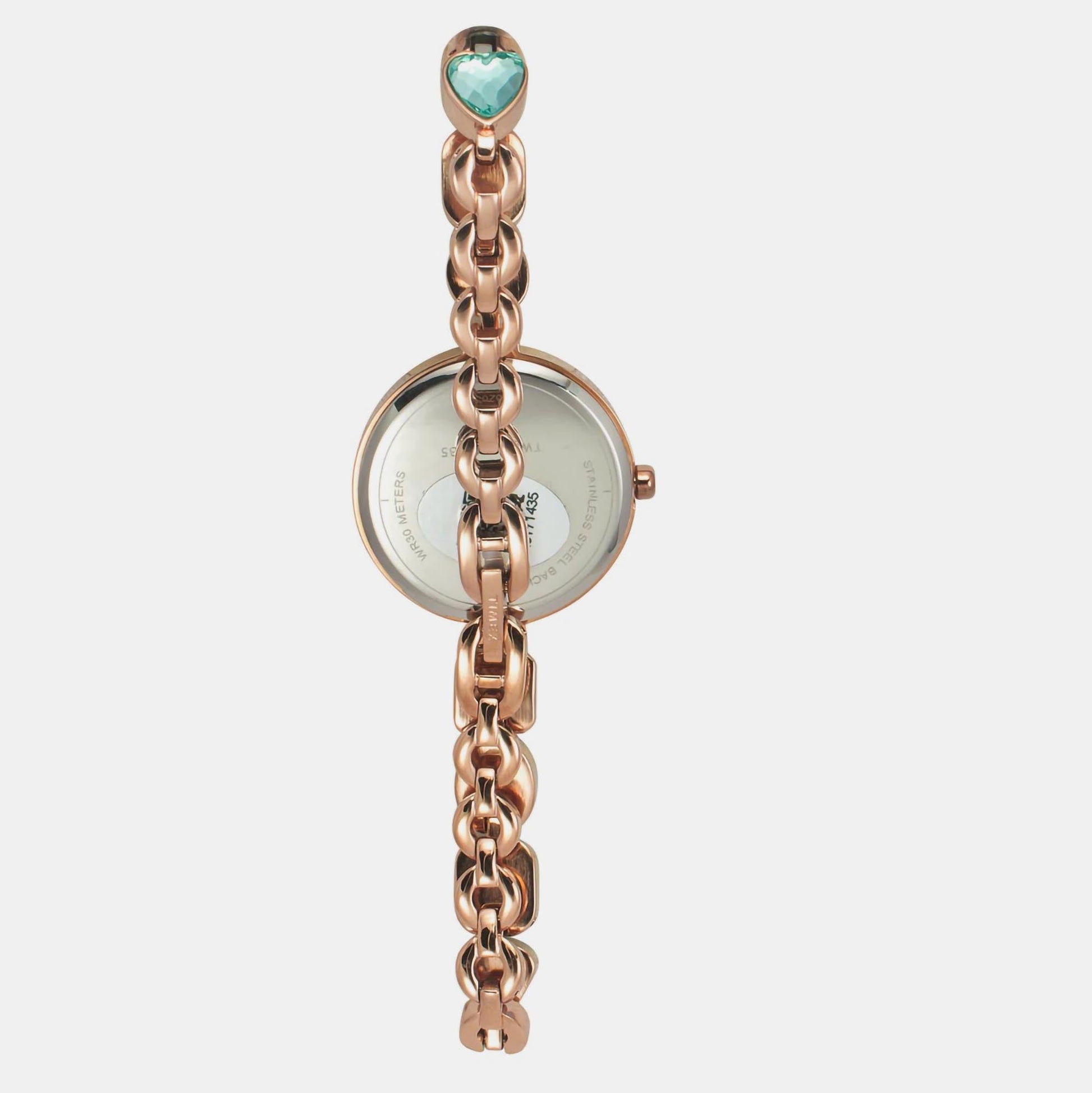 Fria Women Quartz Blue Dial Analog Brass Watch TWEL17300