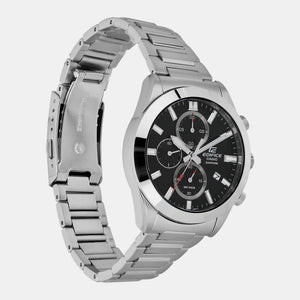 Edifice Men Quartz Black Dial Chronograph Stainless Steel Watch ED580