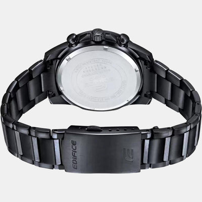 Edifice Men Quartz Black Dial Chronograph Stainless Steel Watch ED529