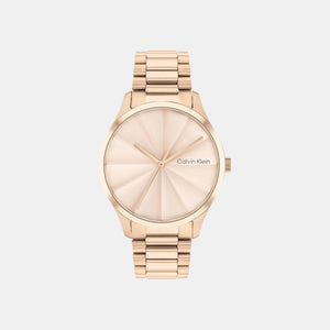 Ck Burst Unisex Quartz Rose Gold Dial Analog Stainless Steel Watch 25200231