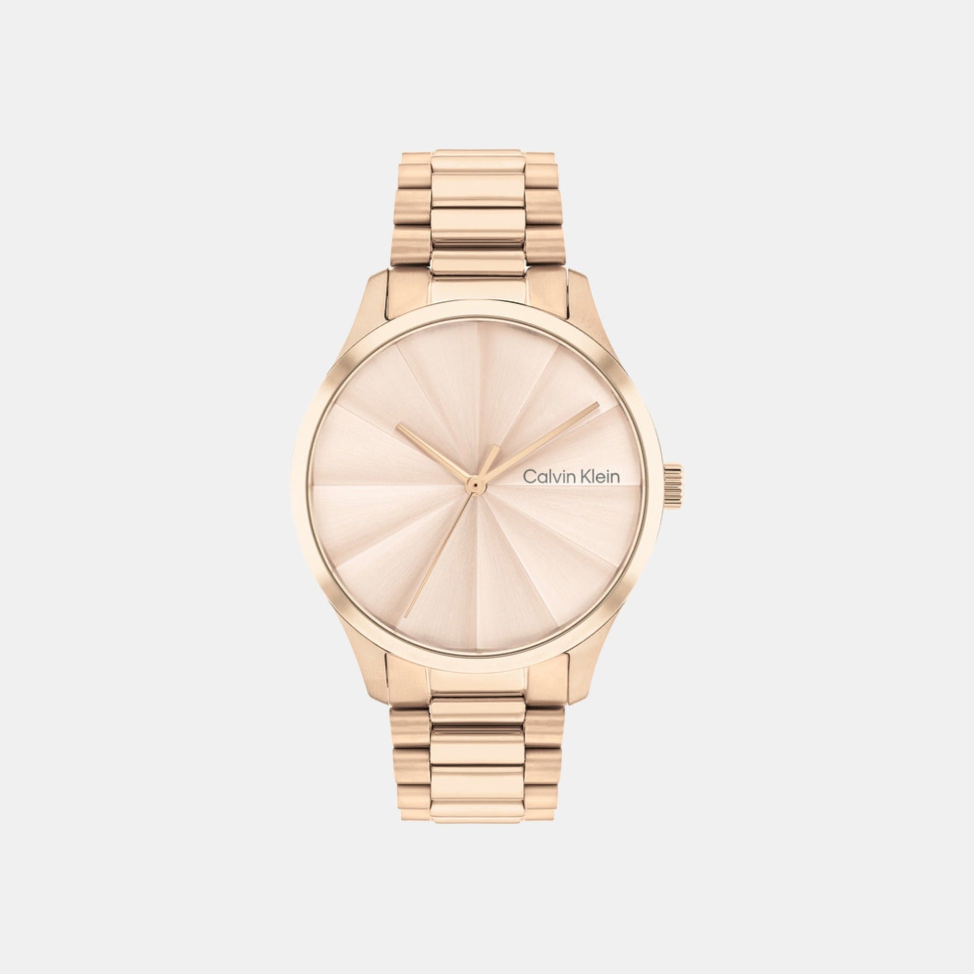 Ck Burst Unisex Quartz Rose Gold Dial Analog Stainless Steel Watch 25200231