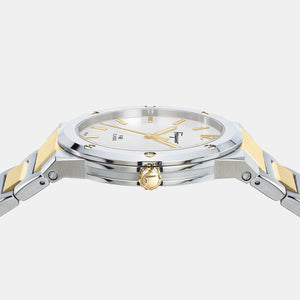 F-80 Classic Men Quartz White Dial Analog Stainless Steel Watch SFDT01420
