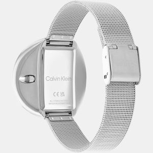 Circular Women Quartz Silver Dial Analog Stainless Steel Watch 25200016