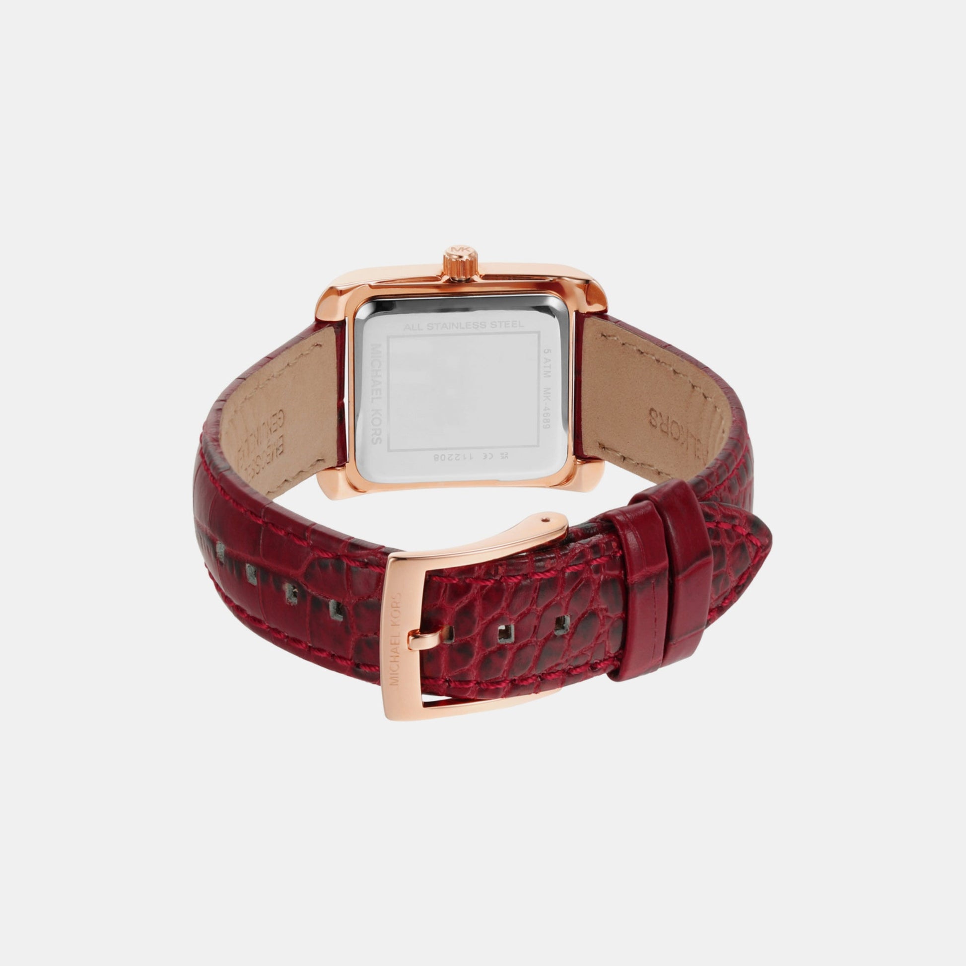 Emery Women Quartz White Dial Analog Leather Watch MK4689