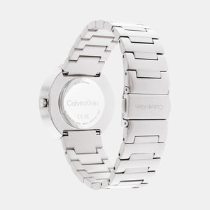 Ck Eccentric Unisex Quartz Silver Dial Analog Stainless Steel Watch 25200289