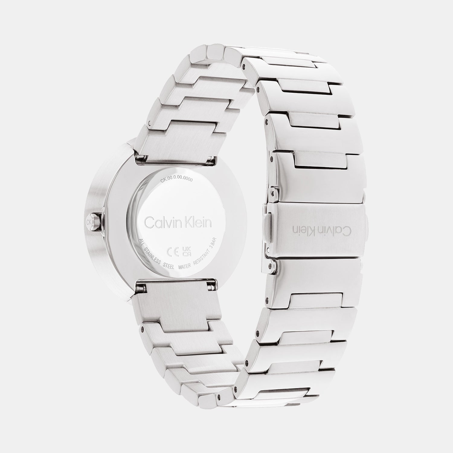 Ck Eccentric Unisex Quartz Silver Dial Analog Stainless Steel Watch 25200289