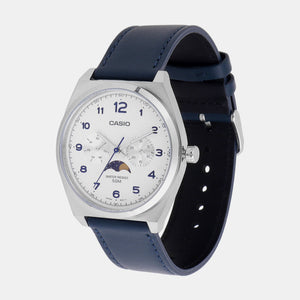 Enticer Men Quartz White Dial Chronograph Leather Watch A2178