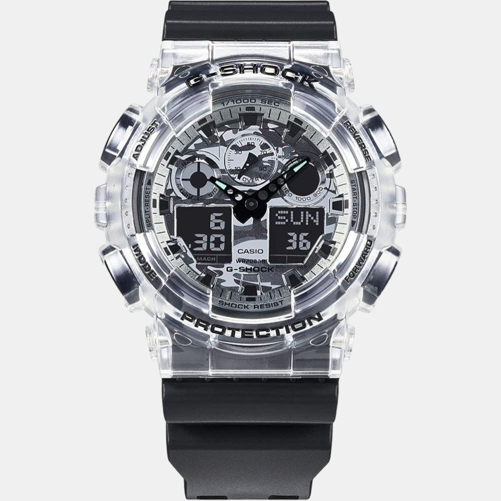 G-Shock Men Quartz Silver Dial Analog-Digital Resin Watch G1281