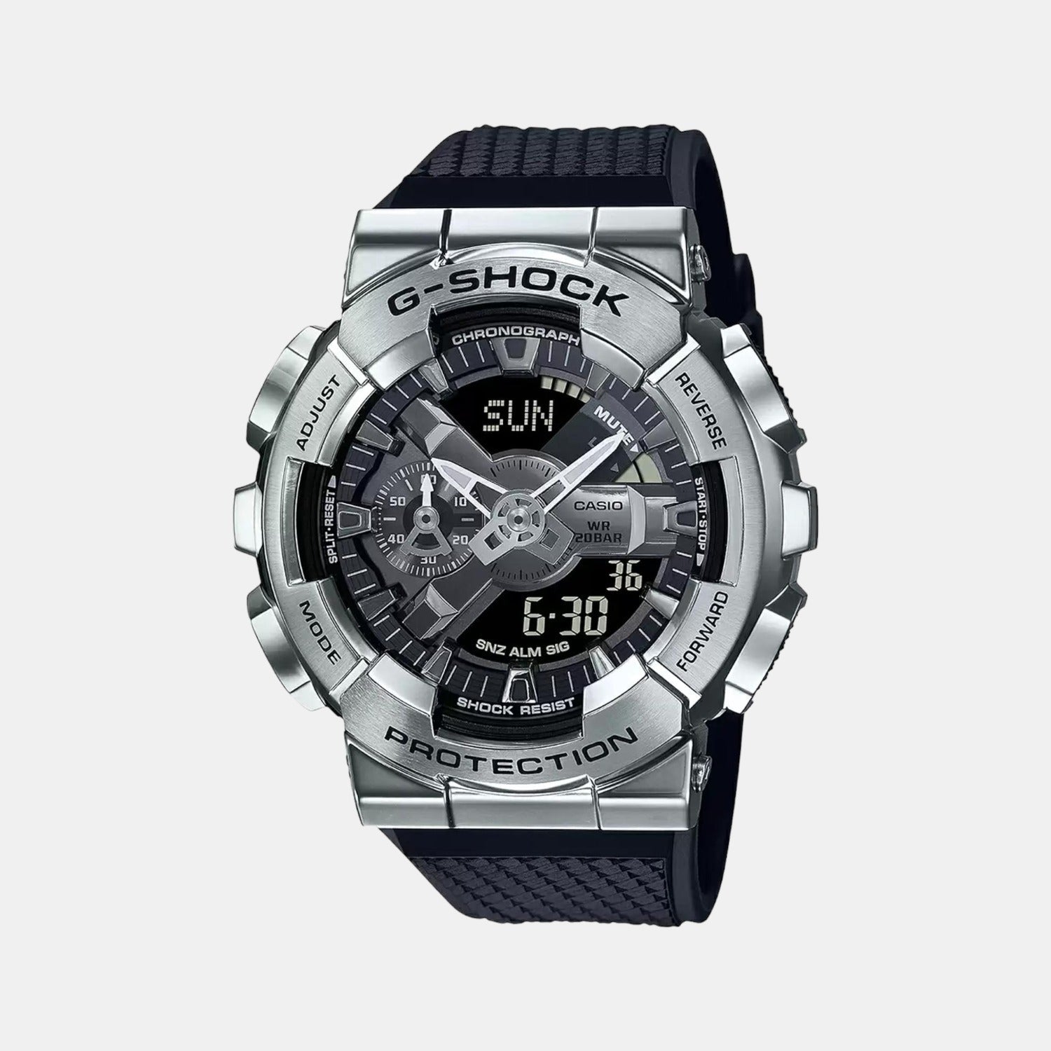 G-Shock Men Quartz Black Dial Analog-Digital Resin Watch G1051