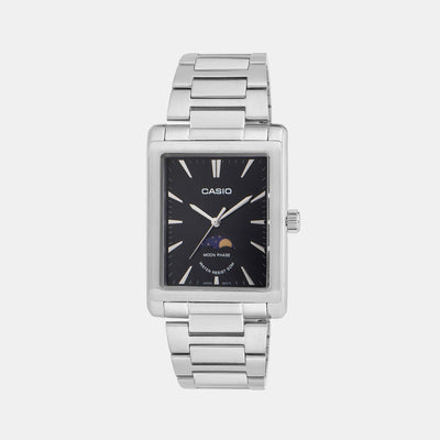 Enticer Men Quartz Black Dial Analog Stainless Steel Watch A2170