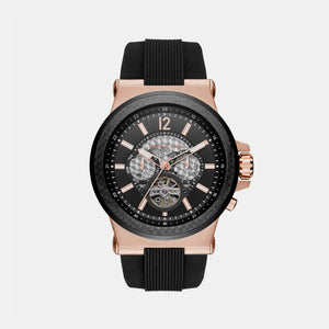 Dylan Men Automatic Black Dial Analog Silicone Watch MK9019