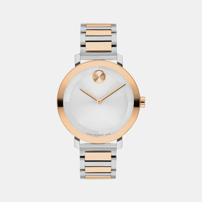 Bold Women Quartz Silver Dial Analog Stainless Steel Watch 3601141