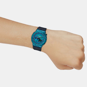 G-Shock Men Quartz Blue Dial Analog-Digital Resin Watch G1347