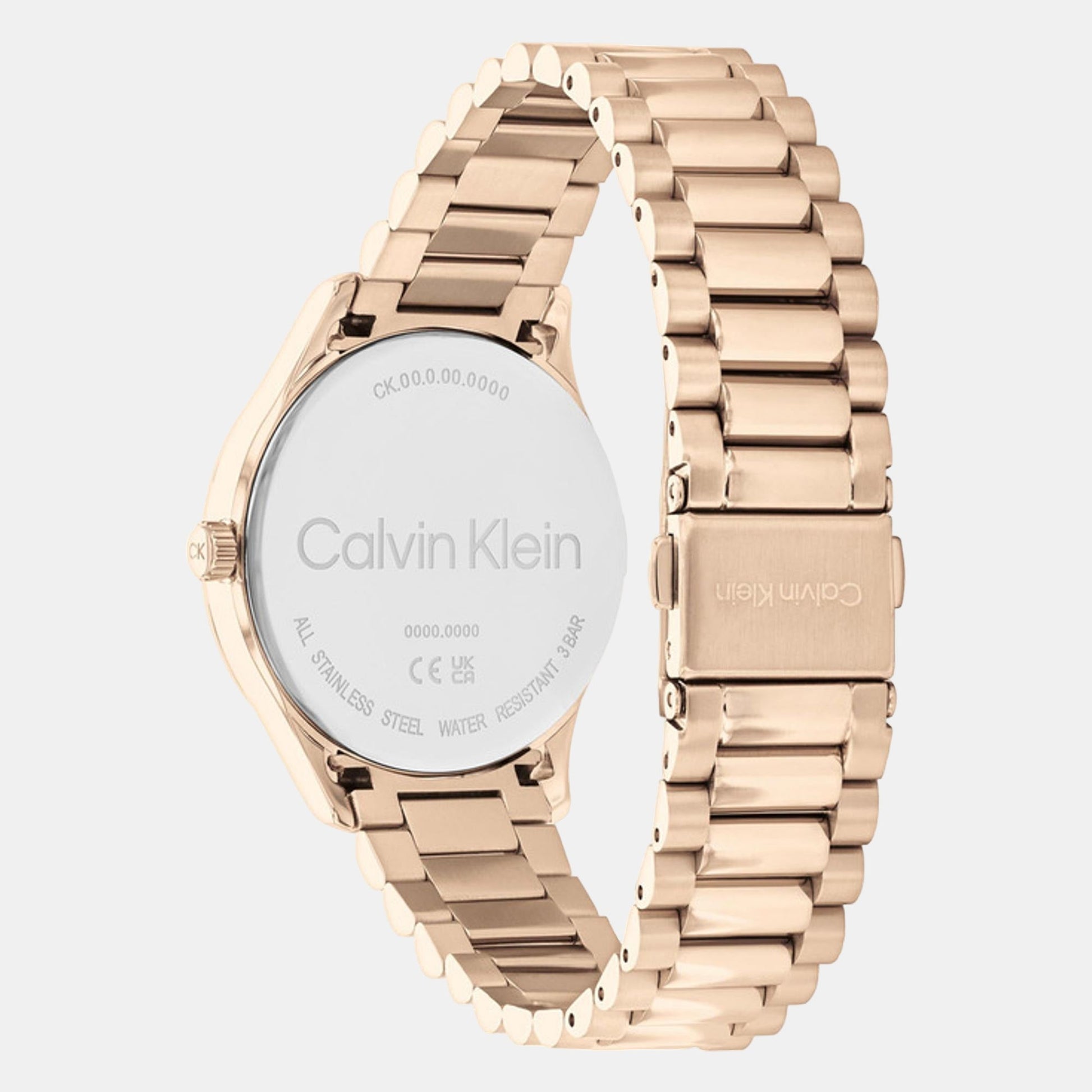 Ck Burst Unisex Quartz Rose Gold Dial Analog Stainless Steel Watch 25200231