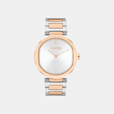 Ck Sensation Women Quartz Silver Dial Analog Stainless Steel Watch 25200251