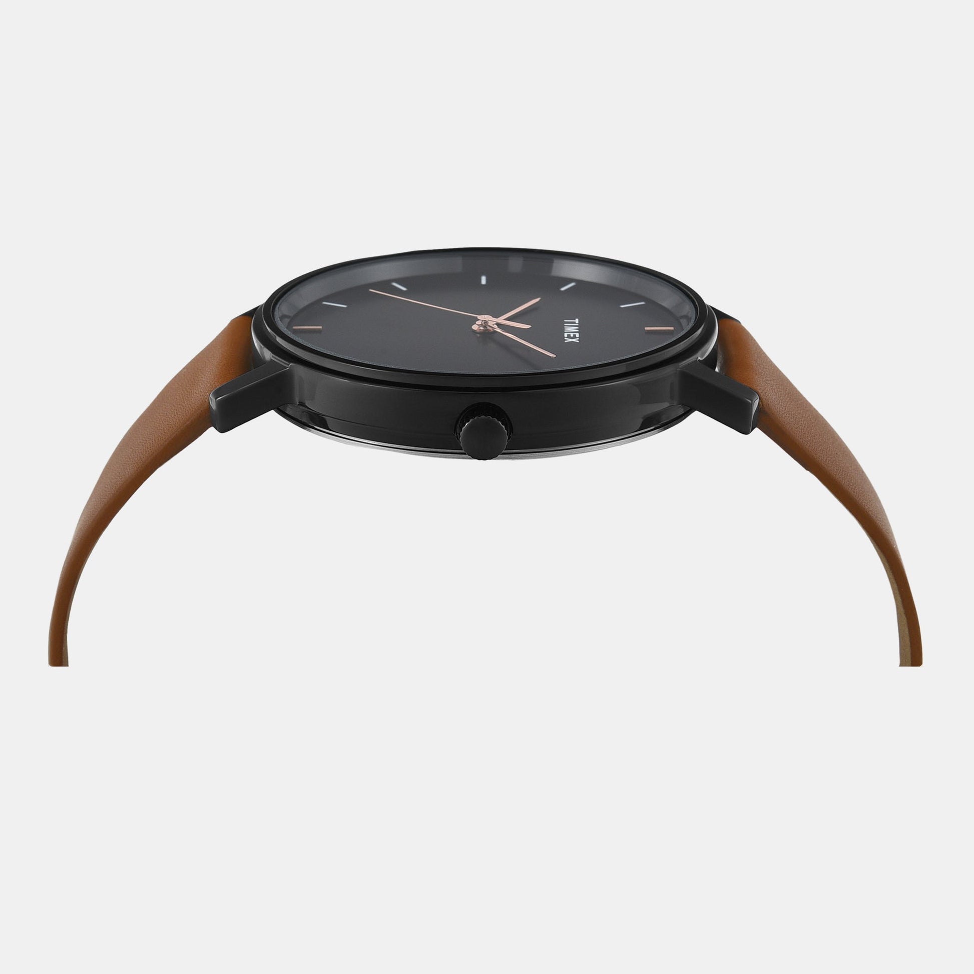 Classics Men Quartz Black Dial Analog Leather Watch TW0TG8016