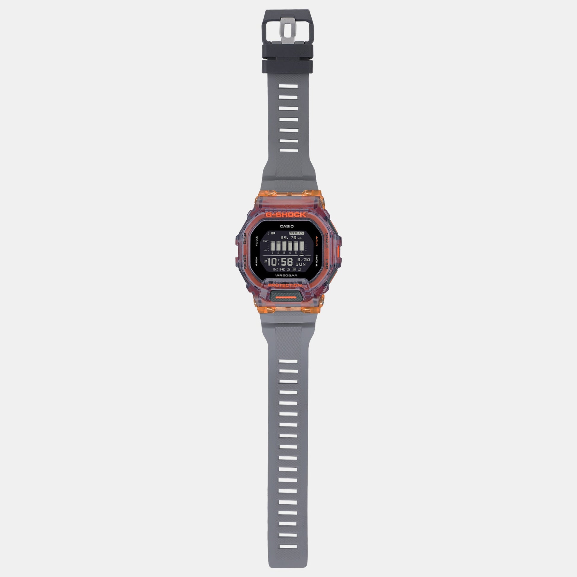 G-Shock Men Quartz Orange Dial Digital Resin Watch G1195