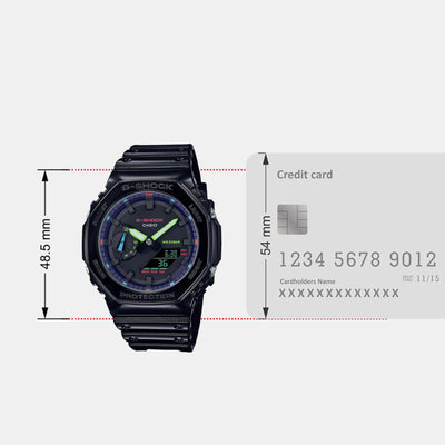 G-Shock Men Quartz Black Dial Analog-Digital Resin Watch G1367