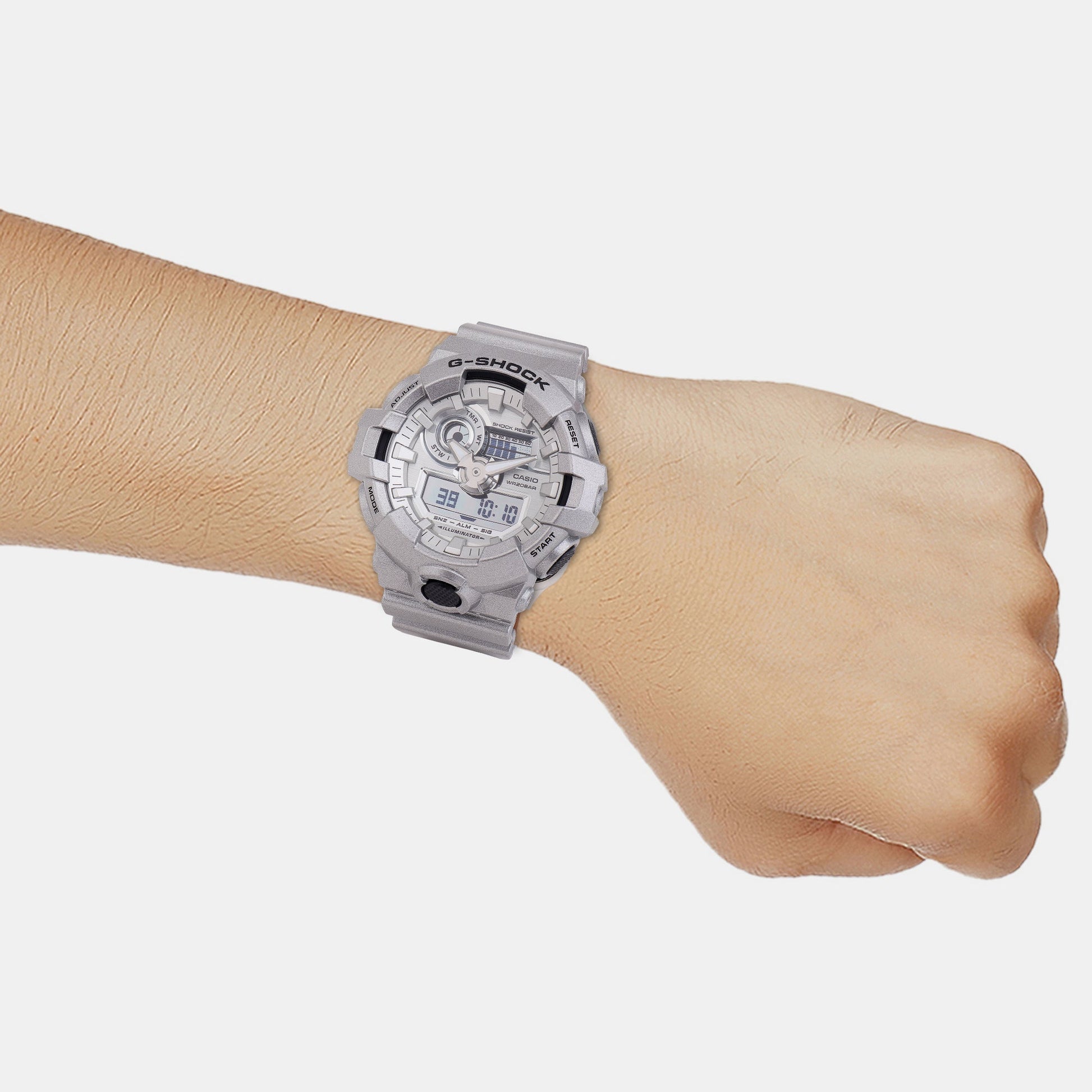 G-Shock Men Quartz Grey Dial Analog-Digital Resin Watch G1415