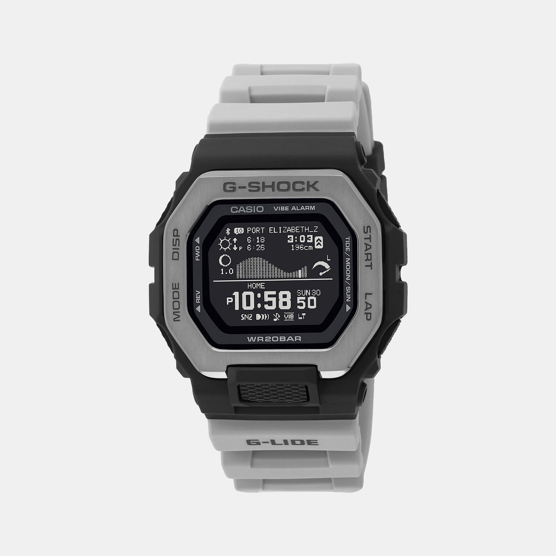 G-Shock Men Quartz Grey Dial Digital Resin Watch G1391