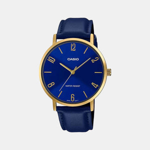 Enticer Men Quartz Blue Dial Analog Leather Watch A1820