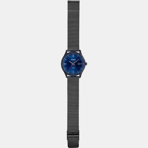Enticer Men Quartz Blue Dial Analog Stainless Steel Watch A2104