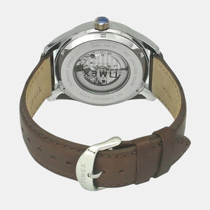 E Class Men Quartz Blue Dial Analog Leather Watch TWEG17508
